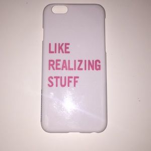 Like Realizing Stuff phone case for iPhone.